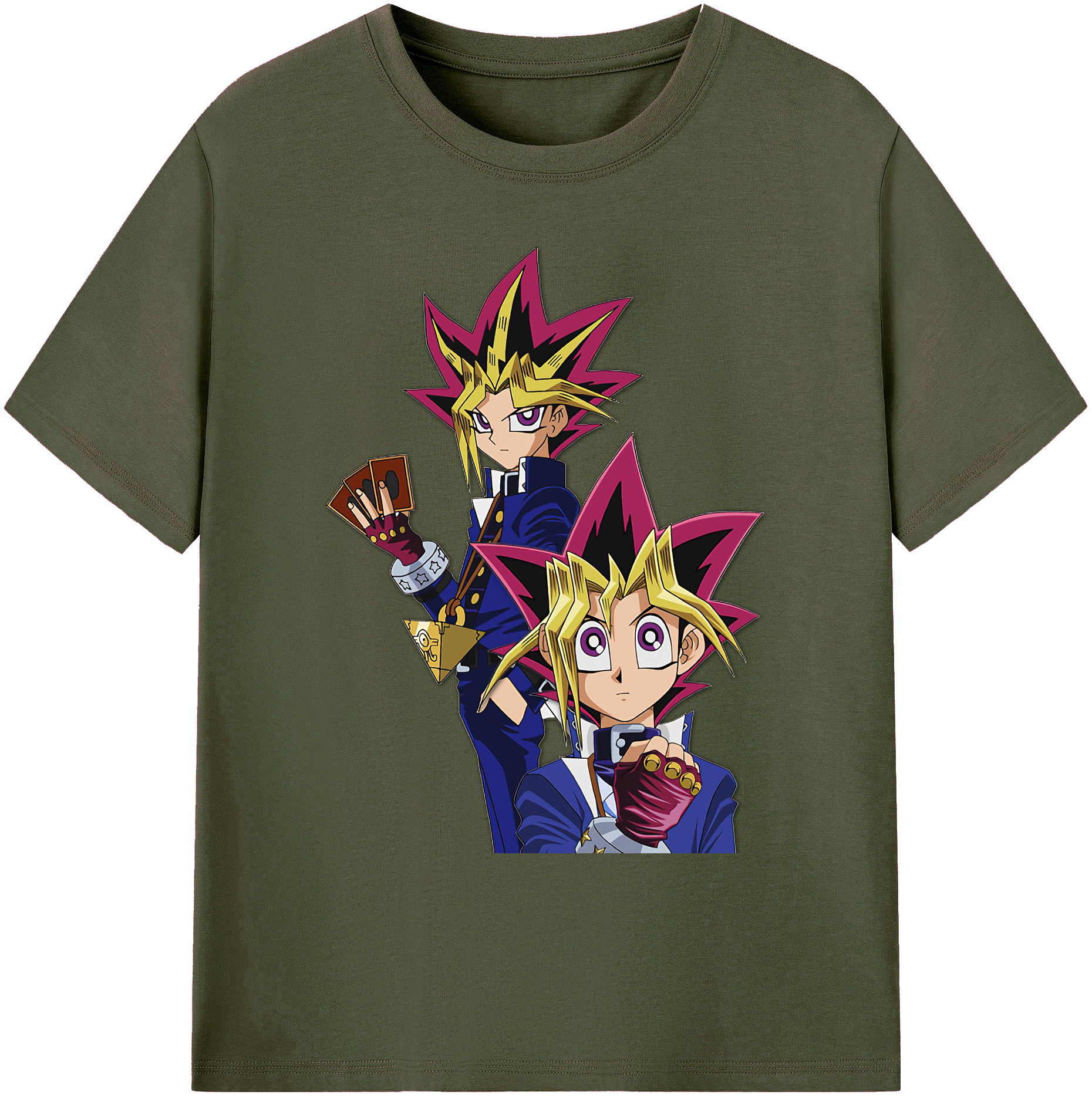 （画像用） 遊☆戯☆王 Yu-Gi-Oh! 綿100％ メンズ半袖Tシャツ｜肌触りやわらか＆通気性